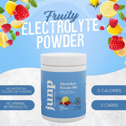 JUNP Hydration Electrolyte Powder (90 Servings, Berry Lemonade)