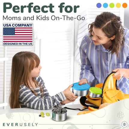 Everusely Stainless Steel Microwave Food Containers 5 Buzzers