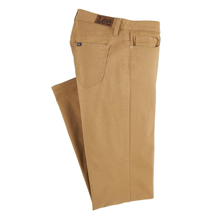 Lee Women's Legendary Mid Rise Straight Leg Jean, Tigers Eye, 22 Short