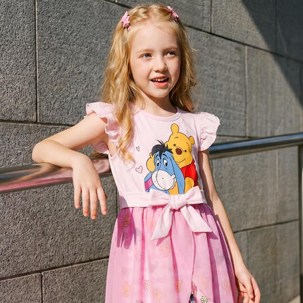 Disney Frozen Girls' Romper with Tulle Skirt and Tulle Skirt for Birthday Summer 2-8 Years, 5-6 Years