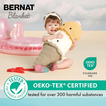 Bernat Blanket Sparkle White Yarn - 2 Pack of 10.5oz/300g - Polyester - #6 Super Bulky - 220 Yards - Knitting & Crochet
