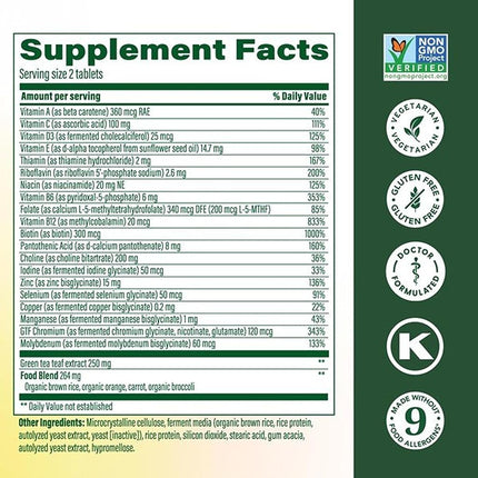 MegaFood Women's 55+ Advanced Multivitamin - Promotes Brain Health, Healthy Aging, and Bone Health for Women Over 55 - Non-GMO, Vegetarian, Gluten-Free - 60 Tablets (30 Servings)