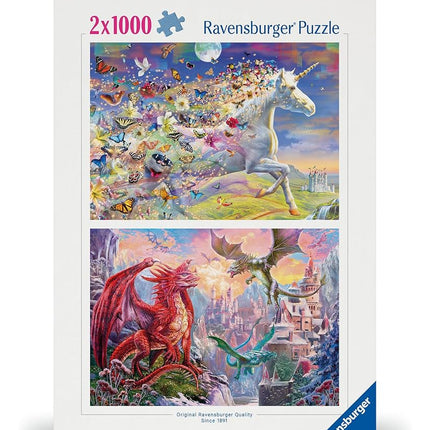 Ravensburger Adult Puzzles Unicorn and dragon - Ages 12+