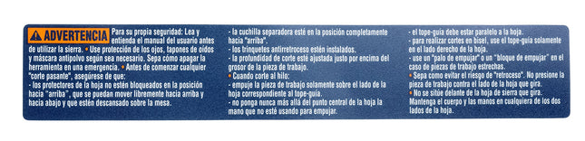 Bosch Parts 2610015081 FR Warning Label