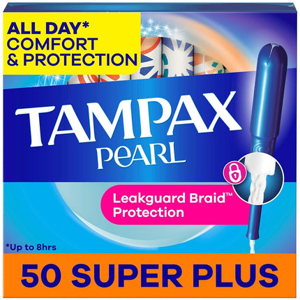 Tampax Pearl Plastic Tampons, Super Plus Absorbenc