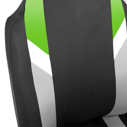 Fundas de asiento delanteras de tela FH Group para asientos individuales, funda de asiento de 1 pieza, ajuste universal, compatible con airbag, fundas de asiento para SUV, furgoneta, verde