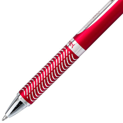 Pentel BL407-A line width, liquid gel-roller sterling with a pressure mechanism, 0.35 mm red
