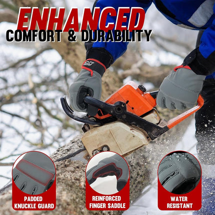 HANDLANDY Winter Work Gloves for Men & Women, Utility Mechanic Working Gloves Touch Screen, Flexible Breathable Gardening Gloves for Yard Maintenance (X-Large, 1 Pair)