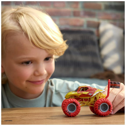 Monster Jam, Marvel Official Iron Man Monster Truck, Die-Cast Vehicle, 1:64 Scale, Super Hero Kids Toys for Boys Ages 3 and up