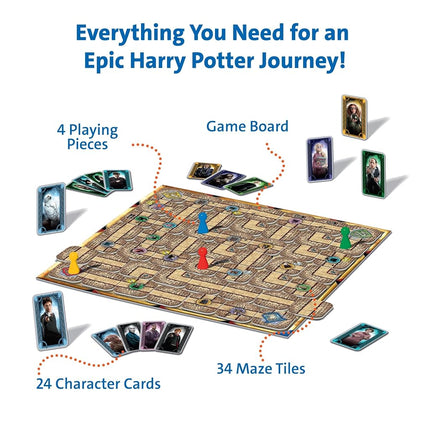 Ravensburger - Harry Potter Labyrinth Board Game for Kids & Family, Strategic Maze Challenge, 2-4 Players, Great Birthday Gift