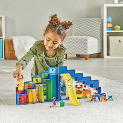 hand2mind Numberblocks Step Squad Mission Headquarters Figure Set for Game, Action Figure Game, Digital Toys, Math for Kids, Birthday Gifts for Kids