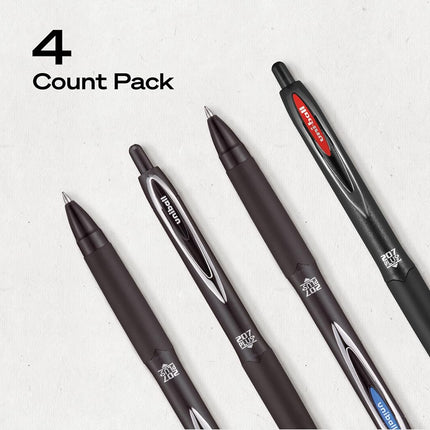 207PLUS+ Gel, 0.7MM, Asst Bus, 4pk