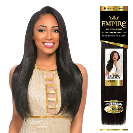 Sensationnel Empire Yaki Human Hair,1 Pack 18 inch