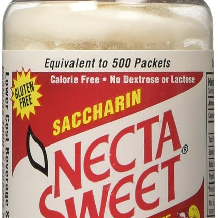 Necta Sweet Saccharin Tablets, 1/4 Grain, 1000 Tab