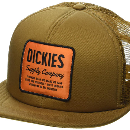 Dickies Men's Supply Company Trucker Hat, Brown, O