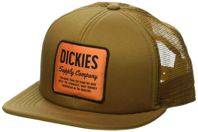 Dickies Men's Supply Company Trucker Hat, Brown, O