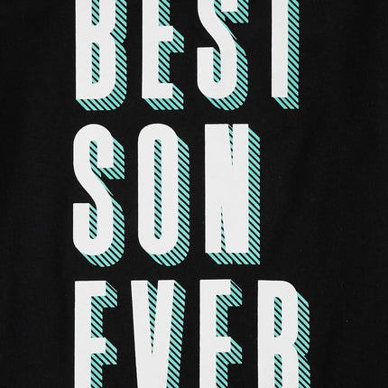 The Children's Place Boys' Best Son Ever Graphic Long Sleeve T Shirt, Best Son Ever Black, Small