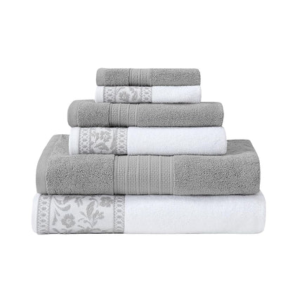 Modern Threads Allie 6-Piece 100% Cotton Towel Set