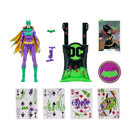 McFarlane Toys DC Multiverse Batgirl (Jokerized) Gold Label Action Figure - 7 Inches Detailed Collectible with 22 Articulation Points and Exclusive Jokerized Accessories