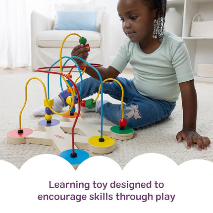 Melissa & Doug Classic Bead Maze - Wooden Educational Toy (Frustration-Free Packaging)