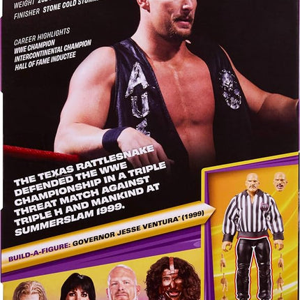 Mattel WWE Elite Collection Action Figure & Accessories, Steve Austin
