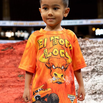 Monster Jam El Toro Loco Petit Garçon T-Shirt Imprimé Orange 6
