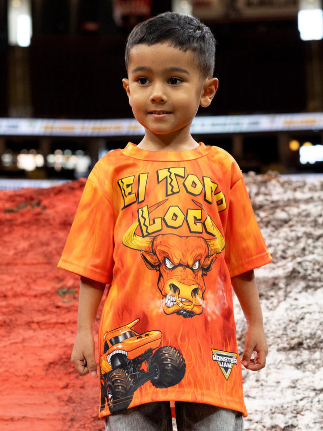 Monster Jam El Toro Loco Little Boys Graphic T-Shirt Orange 6
