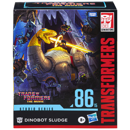 Transformers Studio Series 86-15 Leader Class The Movie 1986 Dinobot Sludge Figurine articulée, 8 ans et plus, 21,6 cm