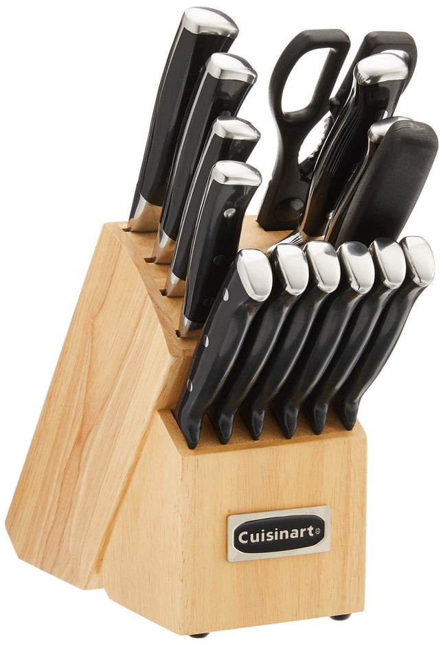 CUISINART Block Knife Set, 15pc Cutlery Knife Set 