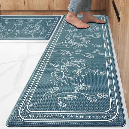 Kitchen Floor Mat Set of 2, Anti Fatigue Kitchen M
