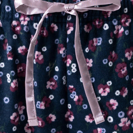 Wrangler womens Long Sleeve Flannel Top and Pant Pajama Set, Ditsy Floral, 3X