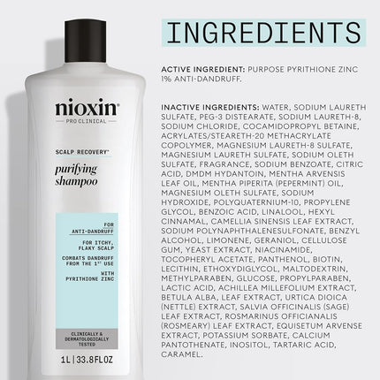 Scalp Recovery Purifying Shampoo by Nioxin for Unisex - 33.8 Shampoo