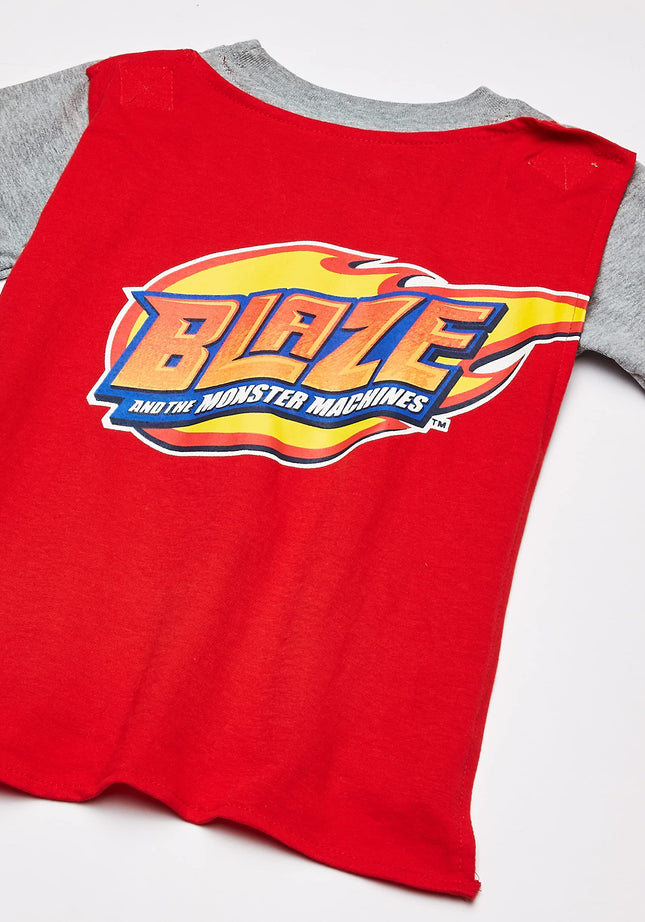 Nickelodeon Toddler Boys' Blaze and The Monster Machines Cape T-Shirt, Heather Grey, 4T