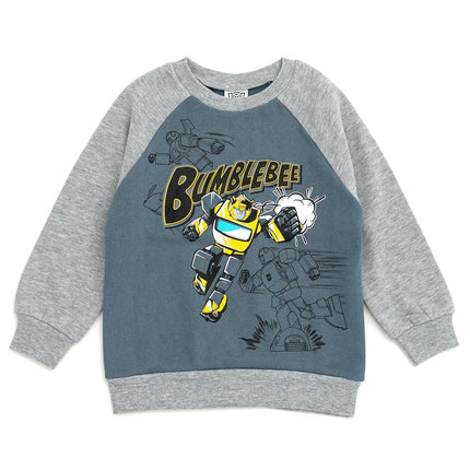 Sudadera de forro polar y gorro de disfraz de cosplay de Bumblebee de Transformers, tallas pequeña a grande (2T - 18-20), gris/amarillo, abeja, 10-12