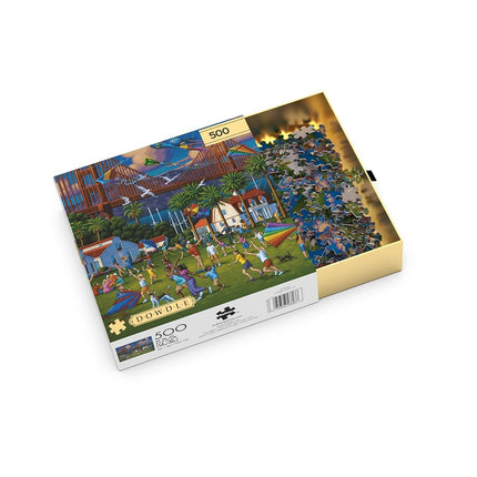 Buffalo Games - Gold - Eric Dowdle - Golden Gate Bridge - 500 Piece Jigsaw Puzzle for Adults - Challenging Puzzle Perfect for Game Nights