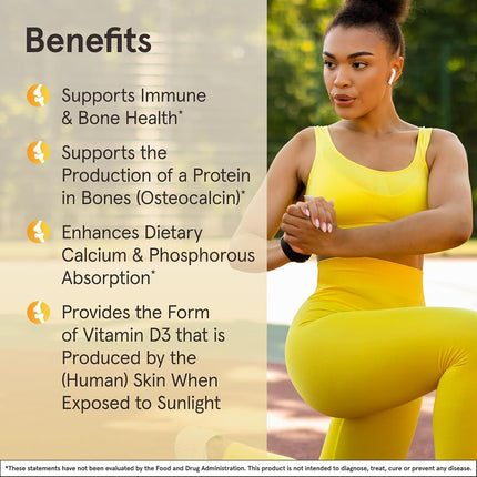 Jarrow Formulas Vitamin D3, Supports: Calcium and Bone Metabolism, 2500 IU, 100 Softgels
