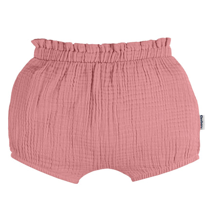 Gerber Baby-Girls 3-Pack Bubble Shorts, Black/Dot/Pink, 24 Months