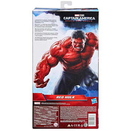 Marvel Studios Captain America Brave New World, Titan Hero Series Deluxe Red Hulk Action Figure