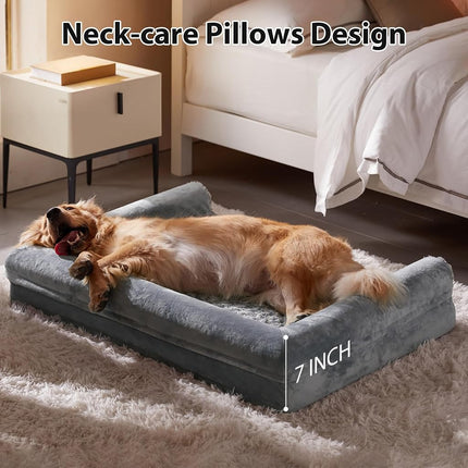 BFPETHOME Orthopedic Washable XLarge Dog Bed for Senior Dog Cozy Sleep
