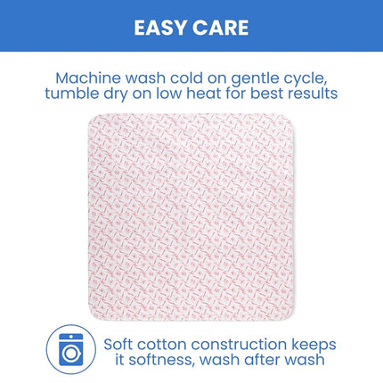 Delta Children 100% Cotton Flannel Baby Receiving Blankets for Girls and Boys – 30x30 Inches (Pack of 4), Pink Floral