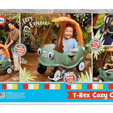 T-Rex Cozy Coupe by Little Tikes Dinosaur Ride-On Car for Kids Large