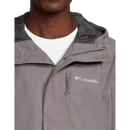 Columbia Men's Hikebound Ii Rain Jacket (Pack of 1), Grey (City Grey), M
