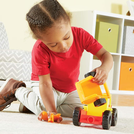 Learning Resources 1-2-3 Build It Construction Crew, Fine Motor Toy, Kids Building Set