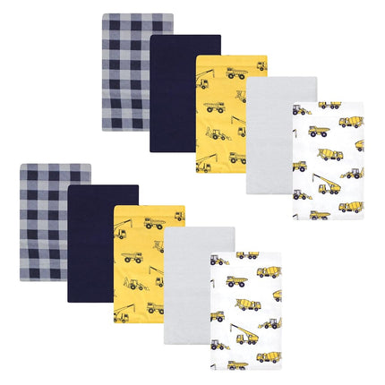 Hudson Baby Paños de tela de algodón para bebés, diseño de construcción, talla única