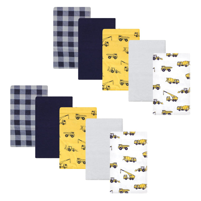 Hudson Baby Unisex Baby Cotton Flannel Burp Cloths