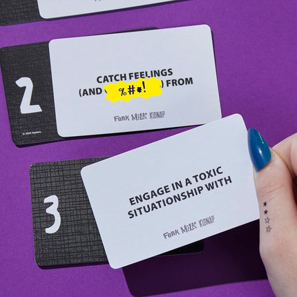 Hasbro Gaming Fork Milk Kidnap Game for Adults Only | an Adult Party Game of Questionable Choices | Ages 17+ | for 3 to 10 Players | Hilarious NSFW Card Games