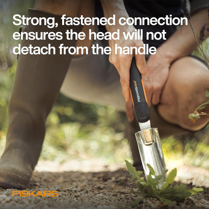 Fiskars 315540-1001 Xact Garden Hand Weeder, Black/Silver, US import