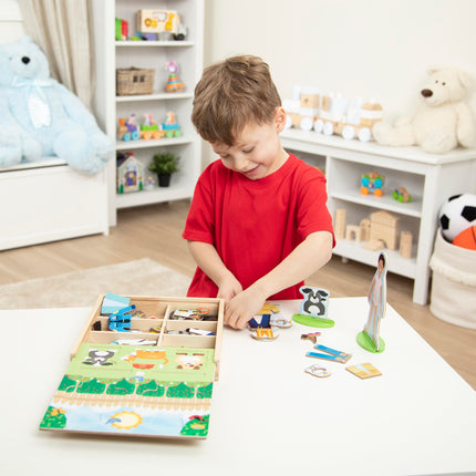 Set de Muñecas Magnéticas de Madera de Melissa & Doug para Jugar a Disfrazarse por Profesiones