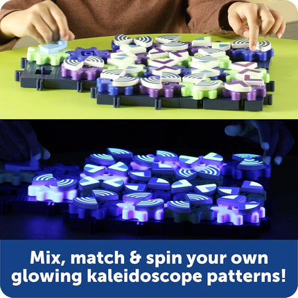 Learning Resources Glowing PatternGears, STEM Construction Gears Toy, Building Set for ages 4+