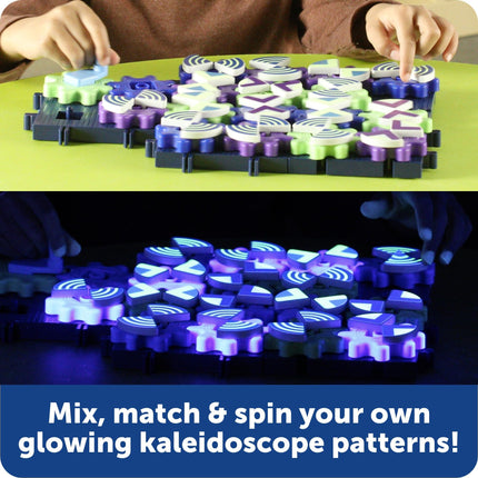 Learning Resources Glowing PatternGears, STEM Construction Gears Toy, Building Set for ages 4+